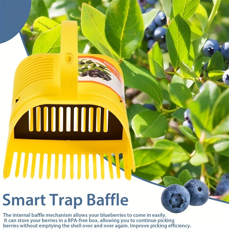 

Easy-pick Blueberry Harvester - Portable Fruit Picker Tool For Orchards, Durable Plastic Construction Blueberry Picker