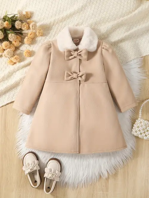 Giacca Invernale Bambina Con Pelliccia - Cappotto Caldo E Morbido Per Neonata E Ragazza 1-6 Anni - Foto 12