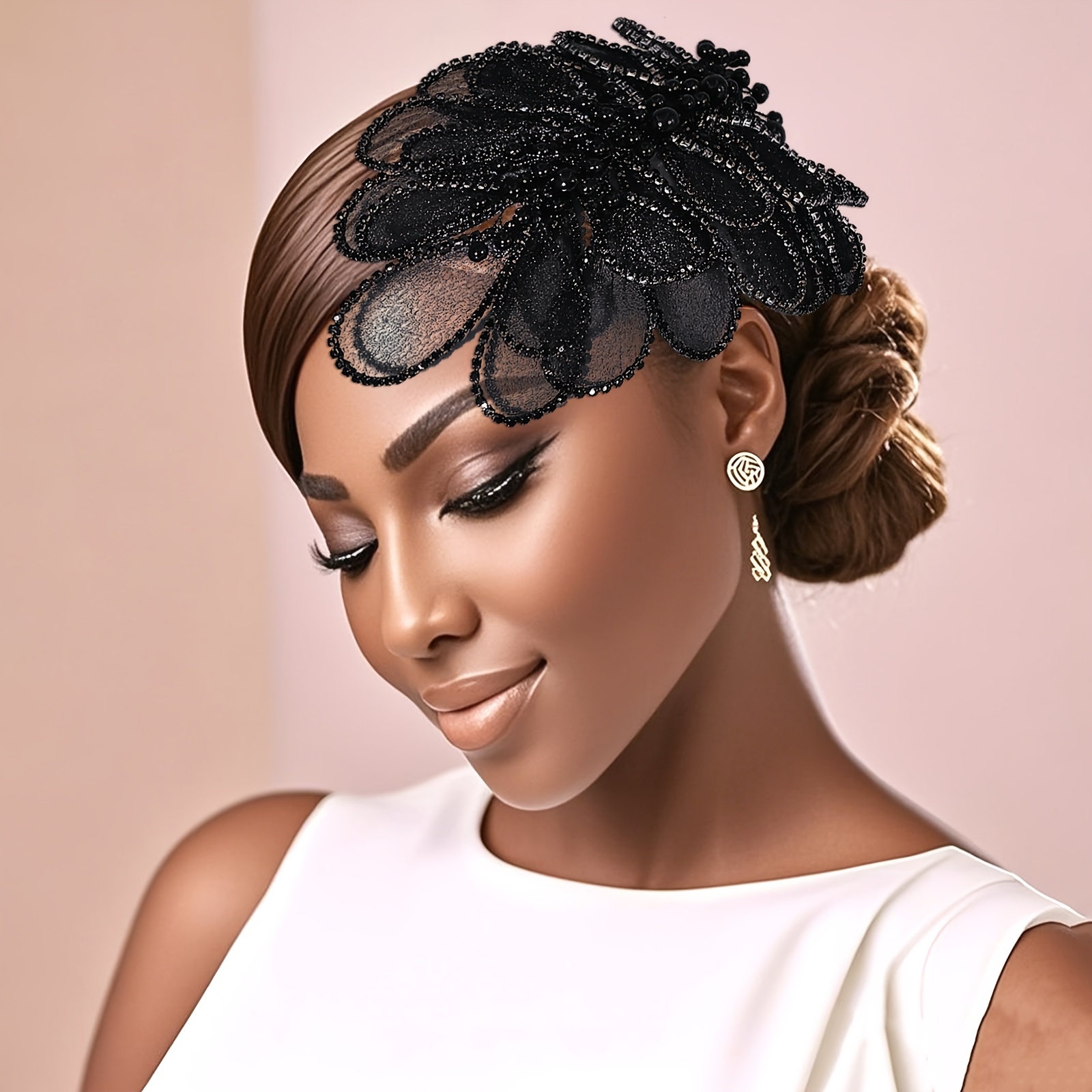 Noble Bridal Headpiece Mesh Women's Hair Accessory