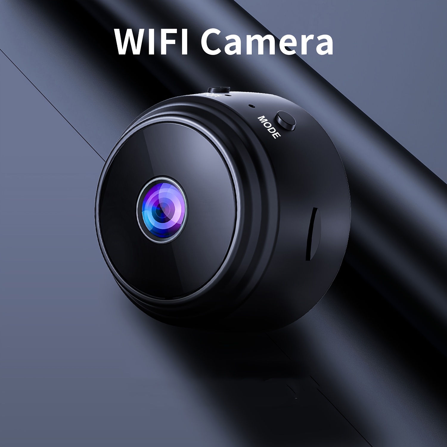 Compact Wireless Security Camera, Intelligent 2.4Ghz Wifi Indoor/Outdoor Monitoring, Access Via Mobile App Anytime, Home Assistant, Wireless Camera for Remote Surveillance