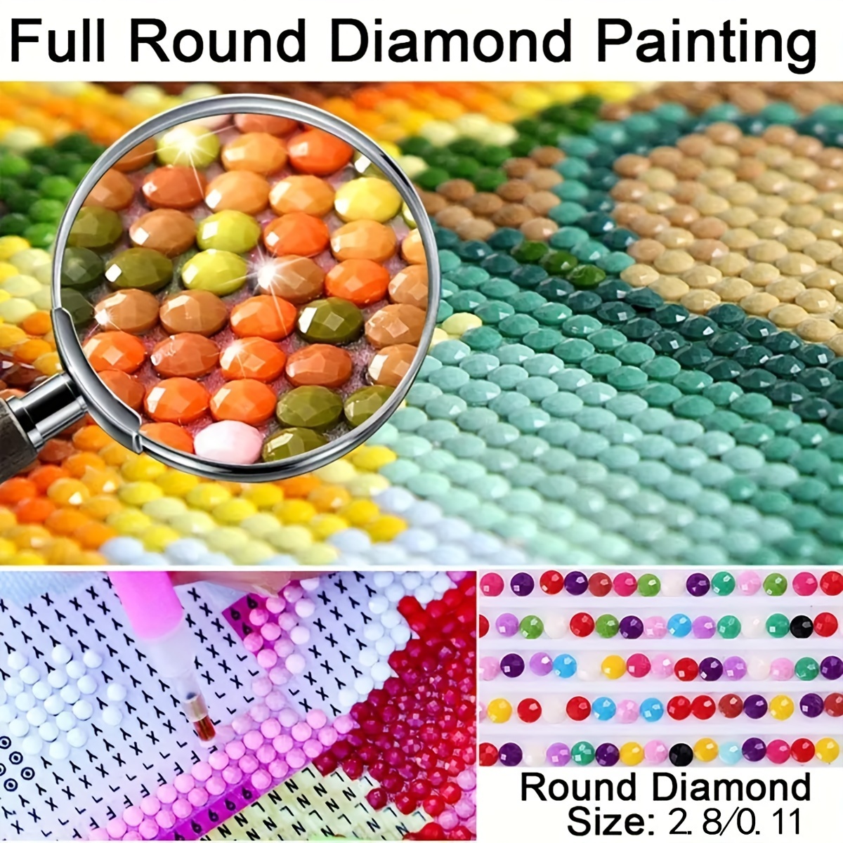 5d Diy Diamond Painting Kit Round Crystal - Temu