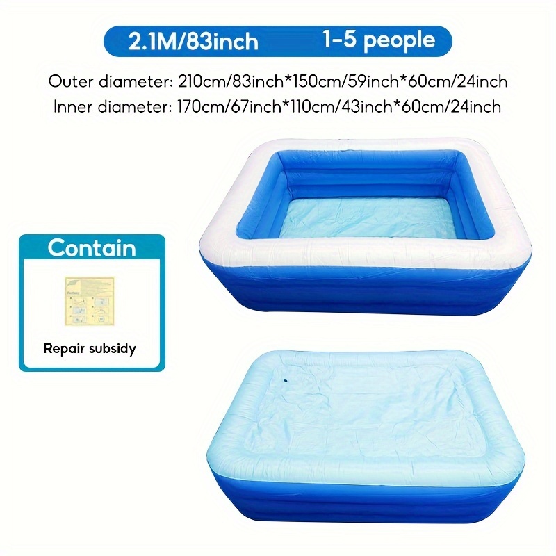 inflatable swimming pool outdoor swimming pool family size