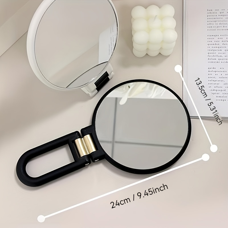 30x magnifying   with 360 adjustable foldable handle dual sided 1x 30x magnification portable travel makeup   with ergonomic grip lightweight plastic frame for eyebrow grooming sensitive light beige safe battery free no fragrance ideal for home on the go use Product details 5