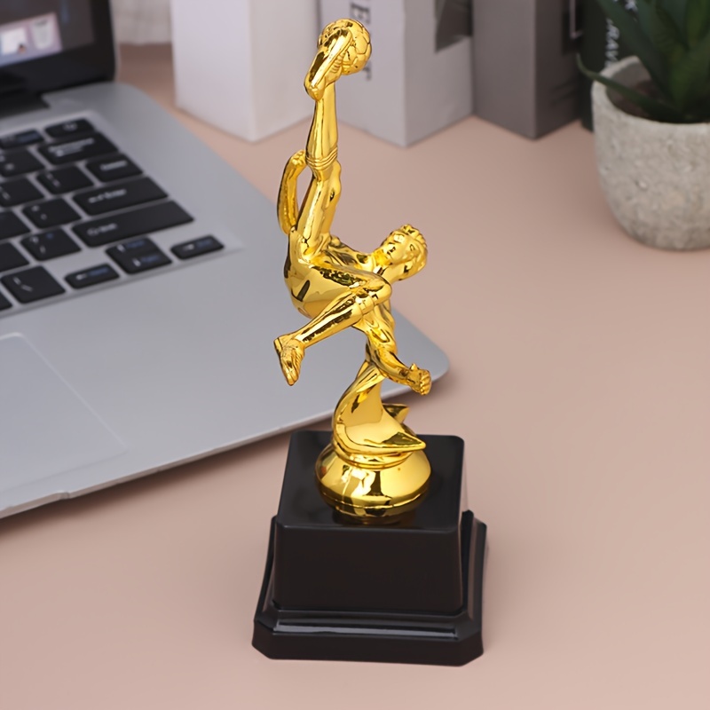 mini soccer trophy perfect for home decor office desk bookshelf display ideal gift for sports fans details 3
