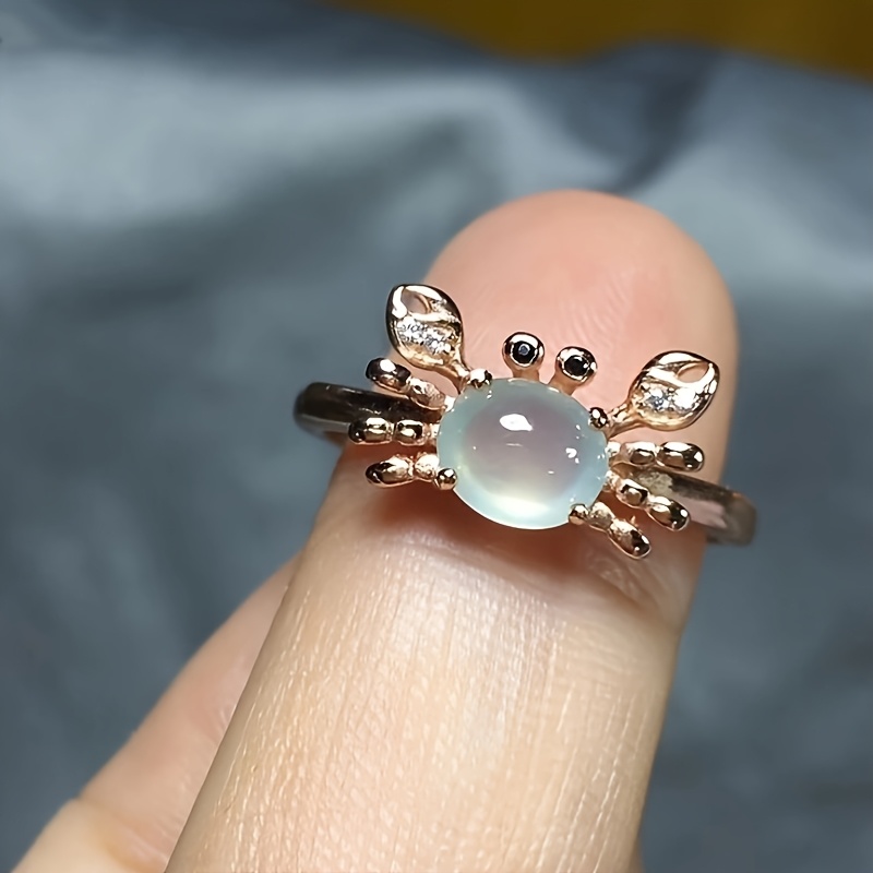 Women's Mini Crab Copper Party Ring Accessory