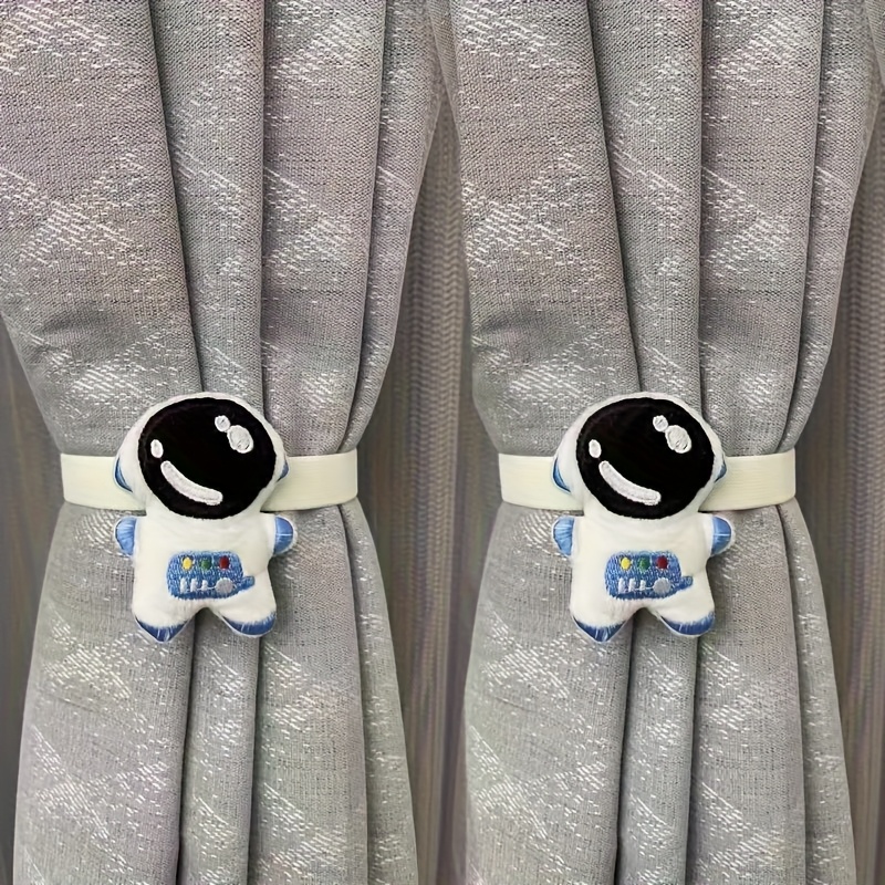 Image of 2pcs, Panda/ Cartoon Curtain Hooks, Modern Home Decor Additions For Offices, Living Rooms And Home Decor