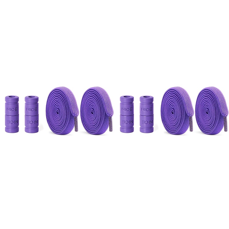 TEMU Of Elastic No-tie Shoelaces With Fashionable Button Lock, Won't Fall Off, 0.8cm Widened Flat Shoelaces Suitable For Casual Shoes And Sneakers