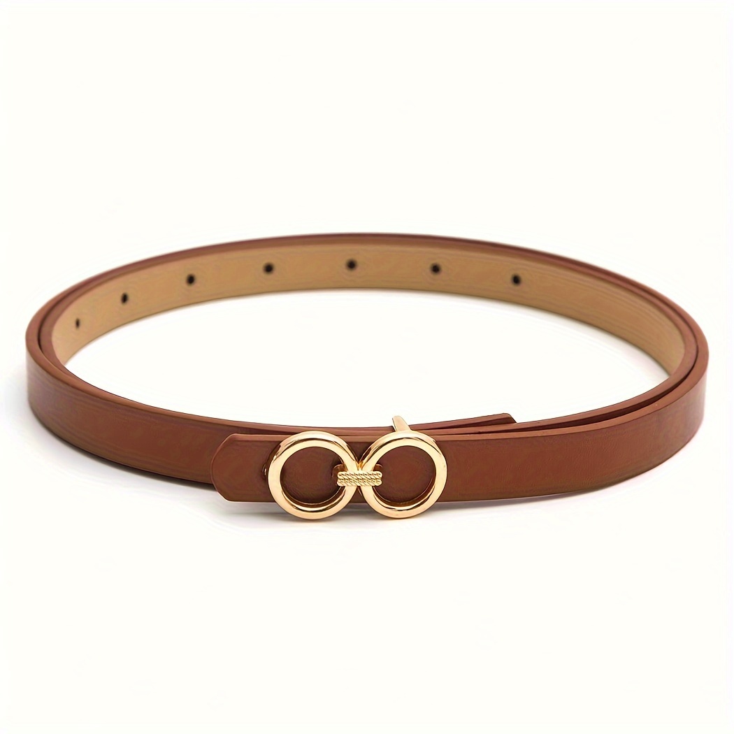 3pcs Set Women's Belt with 8-Buckle Metal (for 'female' characterthe 8th letter) - Waist Cinch for Pants Dresses Coats, Casual Party Office Wear, Standard Size (Not Plus), Versatile Dress Belt