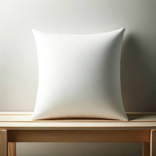 1pc white square throw pillow insert soft polyester cushion for bed sofa or couch decor hand washable and portable design sofa cushion soft texture throw pillows for couch