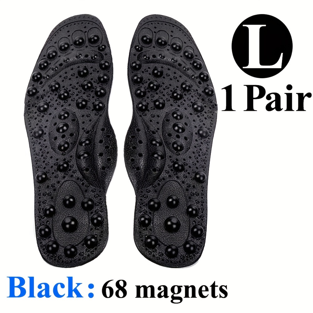 Image of 1 Pair Of 68 Magnetic Stone Shock-absorbing Comfortable Fashion Massage Easy To Clean Comfortable Personalized Insoles