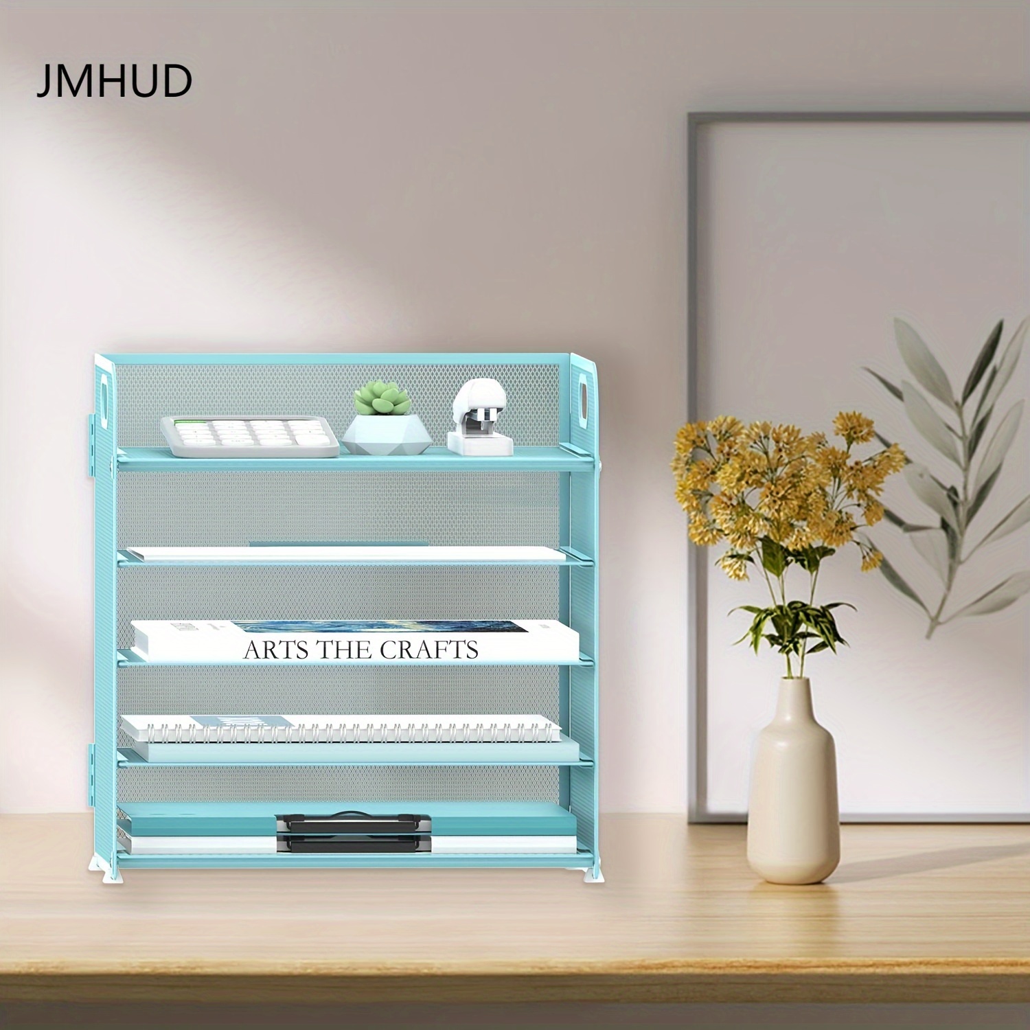 

Jmhud 5-layer Paper Organizer With Handle, Tray Mesh Desktop File Organizer, Paper Sorter. Desktop Organizer For Office Desk, Home Or School Use