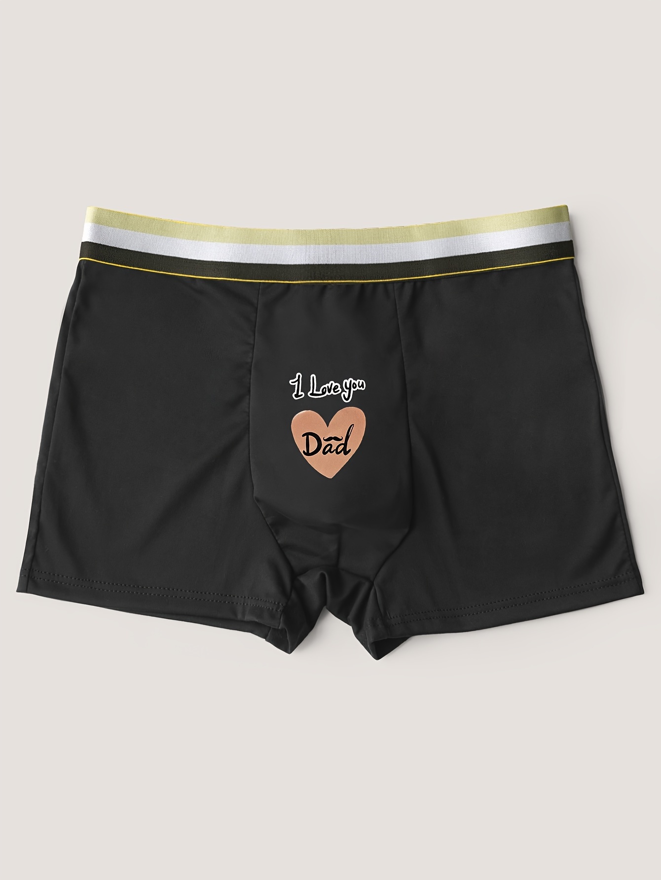 Men's Heart Lock Graphic Cotton Boxer Briefs Underwear - Temu