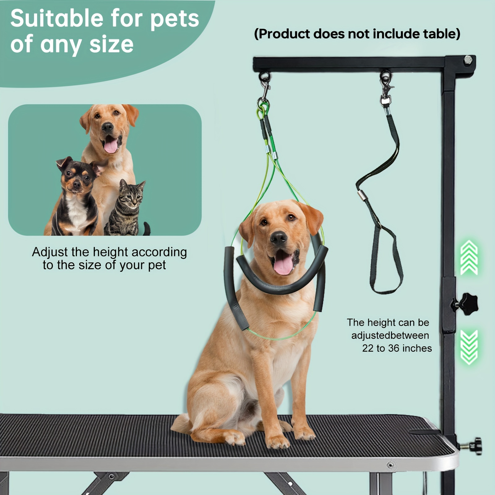 Image of Pet Grooming Stand For Dogs And Cats, For Trimming Fur, Cutting Nails, Drying Body Hair, And Cleaning Ears