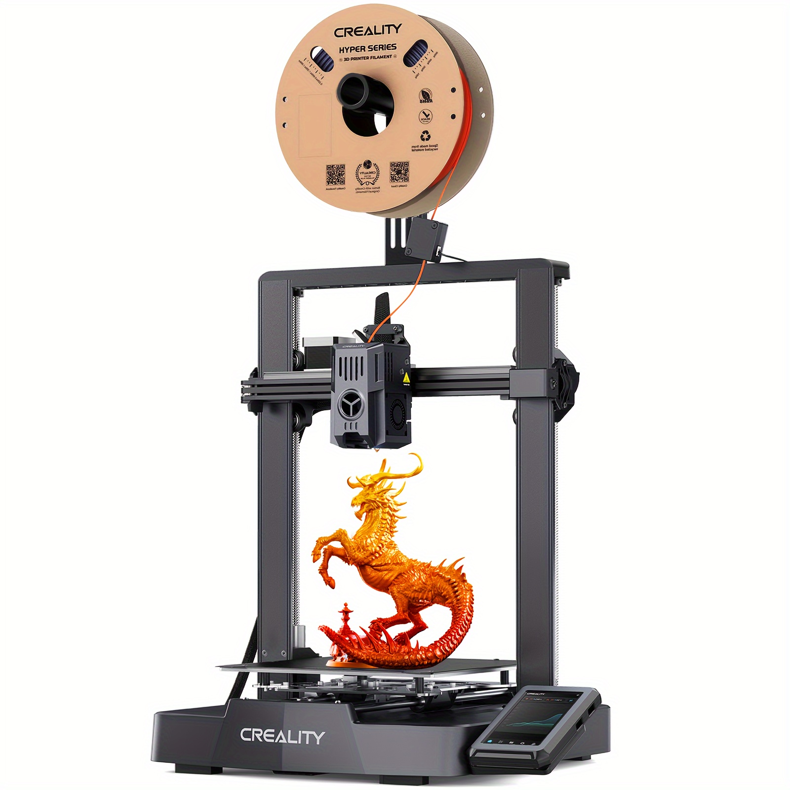 

Creality 3 V3 Ke 3d Printer 500mm/ S High- Speed Printing Smarter And Faster Cr Touch Auto Leveling Direct Drive Extruder Superior Ceramic Hotend X-axis Linear Rail Print Size 8.66* 8.66* 9.84in