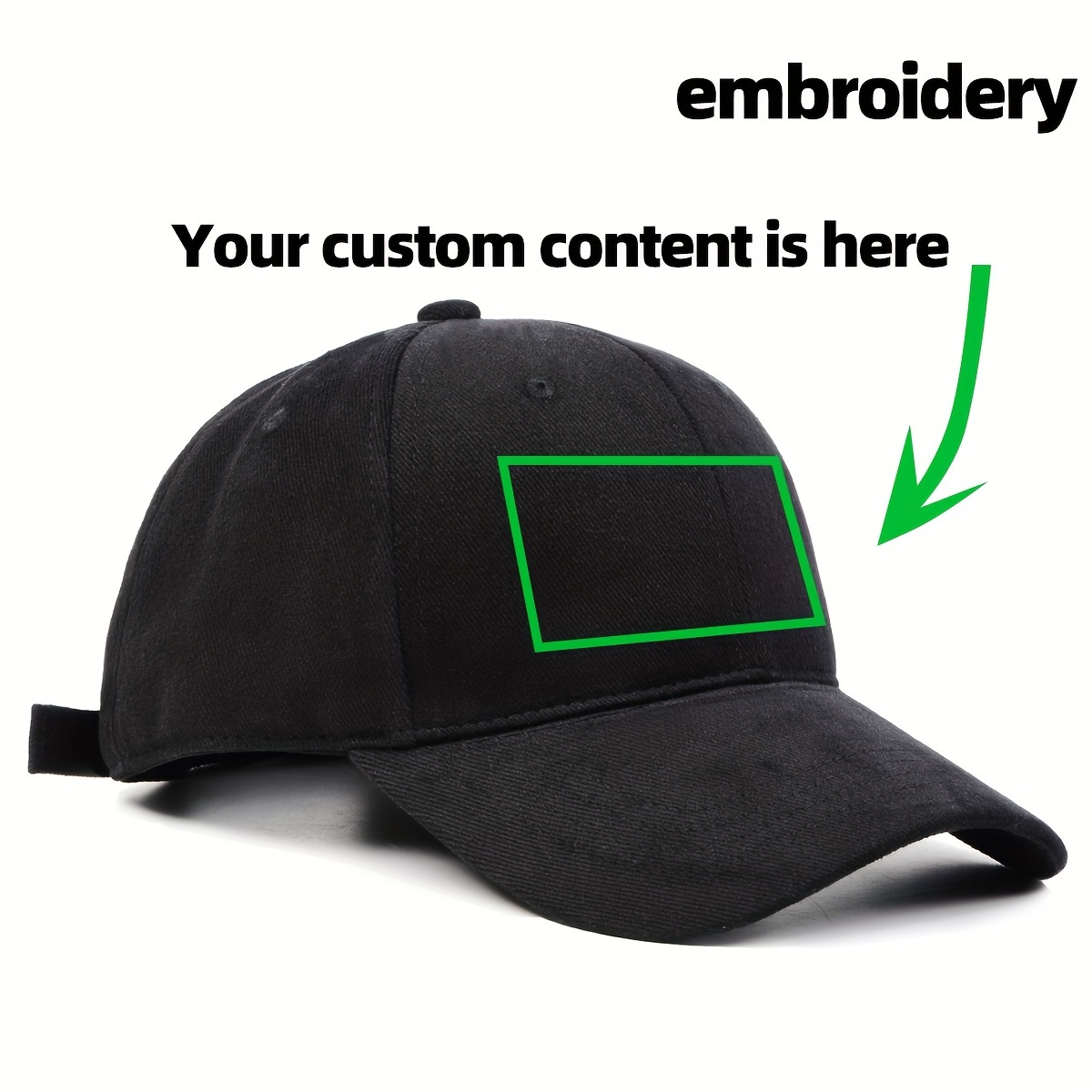 TEMU Embellished/ Logo/text Embroidered/printed Unisex Baseball Cap - Adjustable Strap, Lightweight For Hiking, Casual Wear Suitable For Outdoor