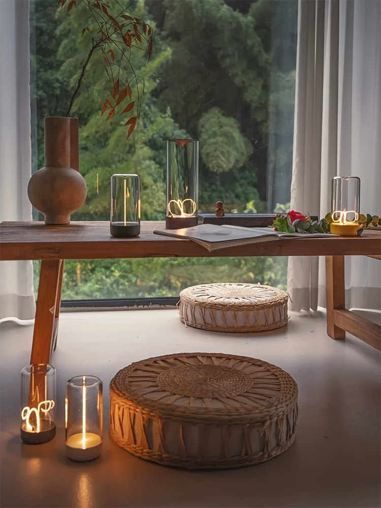 Portable Magnetic LED Light with Adjustable Brightness, USB Rechargeable, Eye-Caring, Button Control – Sleek Transparent Design, Perfect for Bedroom, Desk, and Camping, Great Holiday Gift, Camping Light | Minimalist Design | Magnetic Base