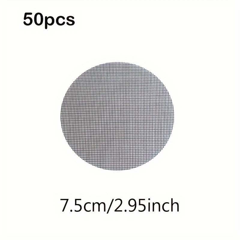 50pcs round drainage mesh pads for flower pots waterproof soil loss prevention ideal for bonsai gardening