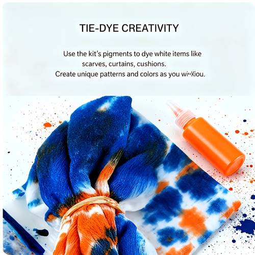 1set 12 colors 60ml tie dye pigment set for boiling water cold water fuel handmade materials innovative bright and lasting colors suitable for holiday clothing party decoration theme creation