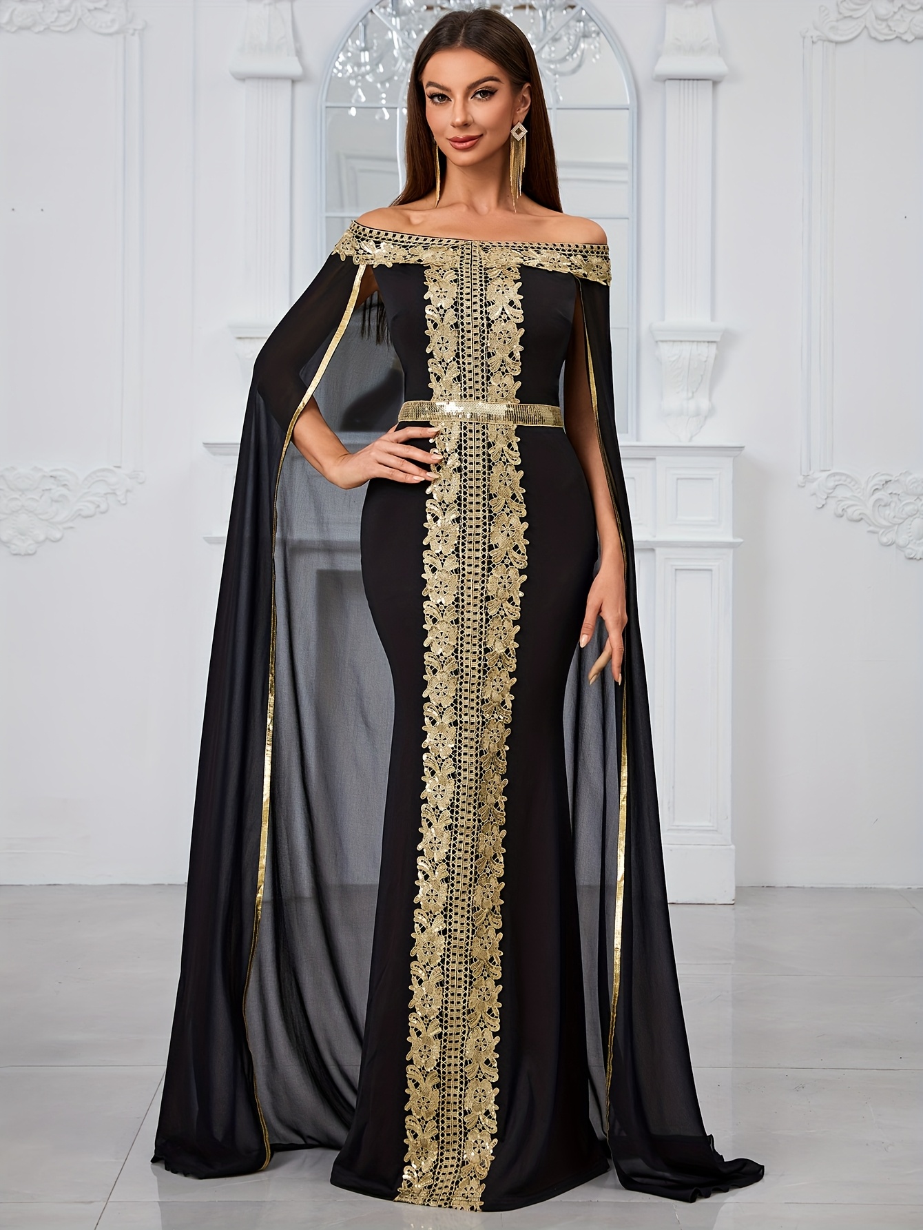 Prom Gold And Black Long Gown Shop Black And Gold Evening Wear New Arrivals  Luxury Black