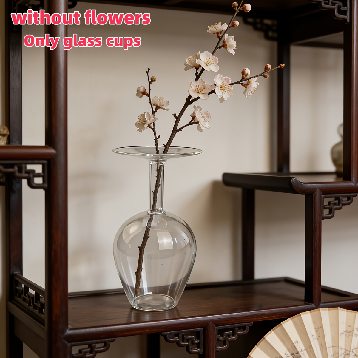 1pc Vase Decoration For Parties, Quirky Inverted Cup Decor Piece, Home Decor Ornament