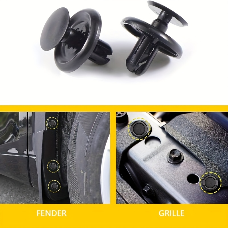 Ke Li Mi 50pcs Auto Fender Bumper Engine Under Cover Clip Fastener Push - Foto 4