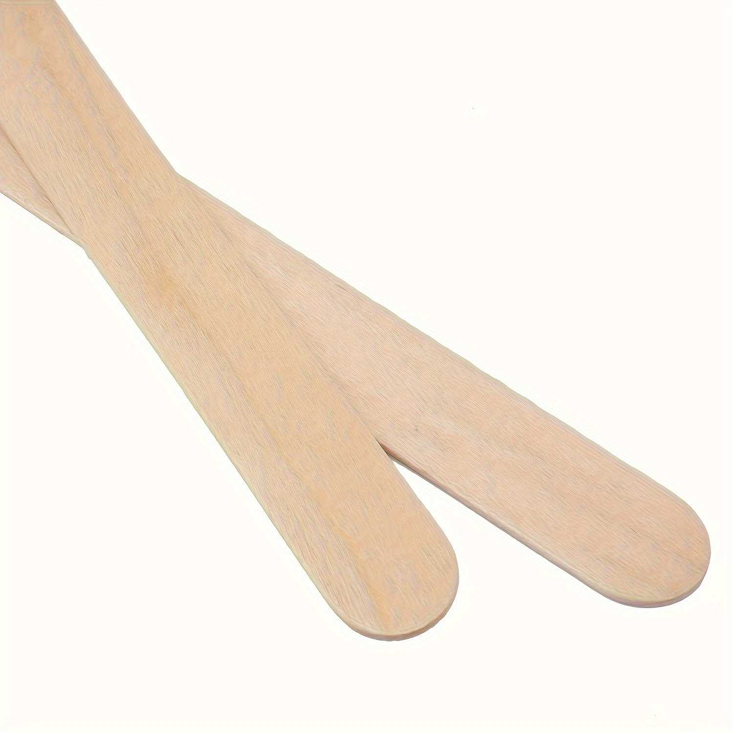 100pcs/50pcs Natural Wood Waxing Sticks for Precise Hair Removal and Smooth Skin - Perfect for Spa and Home Use, DIY Handcrafted Wooden Sticks