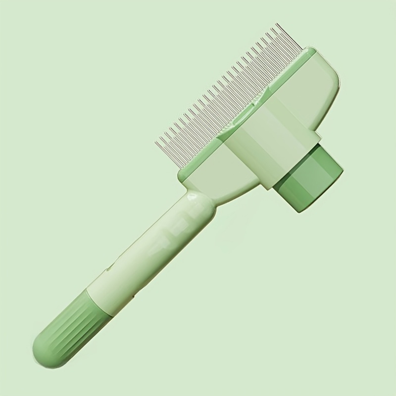 Self-cleaning Pet Grooming Comb For Dogs And Cats, Fine-toothed Comb
