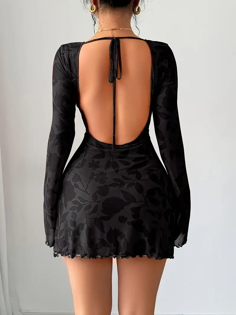 womens dress long sleeve backless dress women's clothing - Temu Mauritius womens dress long sleeve backless dress women's clothing - Temu Mauritius