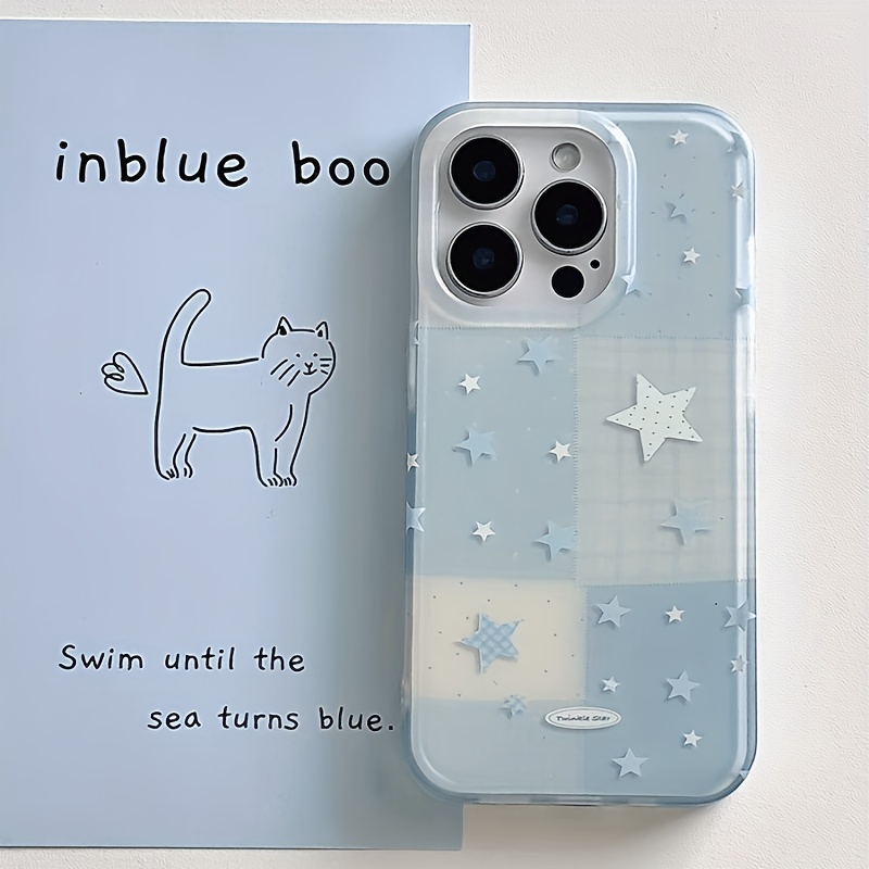 TEMU Phone Case: 1 Korean-style Full-screen Accessory Tpu Full-coverage Drop-proof Protective Soft Case, Suitable For Iphone 17/16/xr/11/12/13/14/15