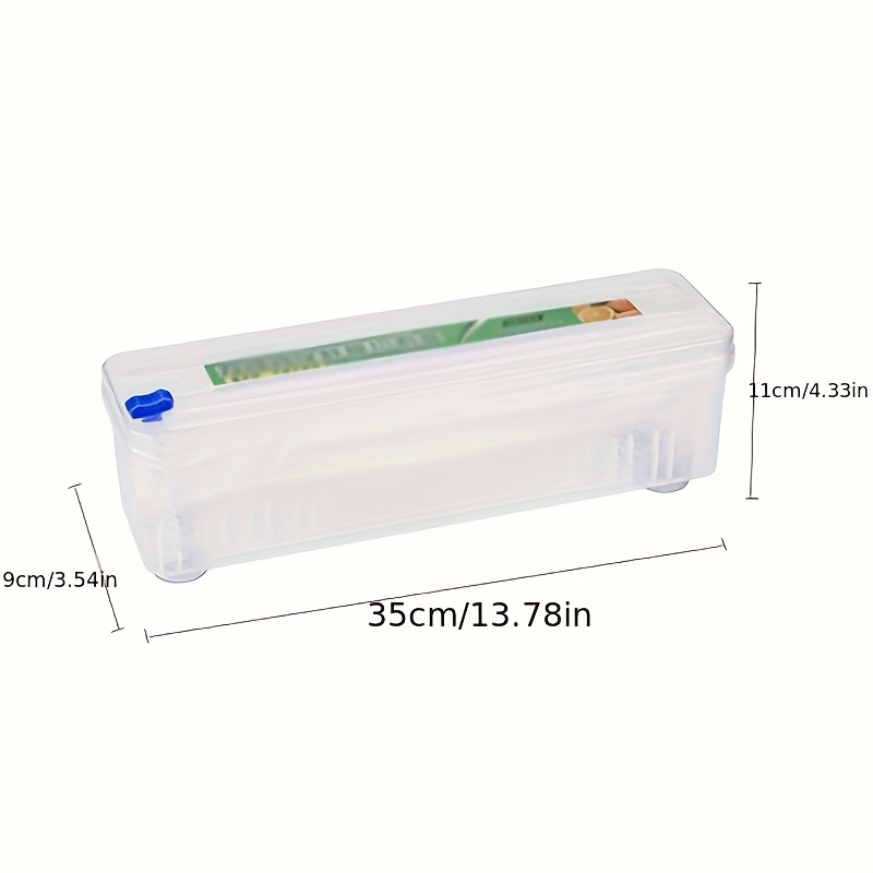 TEMU Cling Film Dispenser - Reusable Cutter, Battery-free, Use