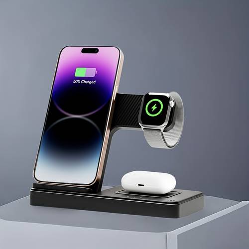 3 in 1 magnetic wireless charger 15w foldable wireless charging station smarterwatch airpod 3 in 1 magnetic stand dock for iphone 17 16 15 14 13 12 11 ma for 3 2 pro for iwatch ultra10 se