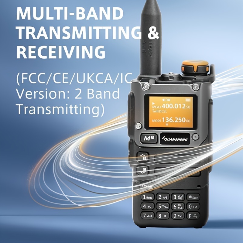 2/1 парче   uv-k5   уред за воздушен бенд uv-k6 pro   тип c полнење uhf vhf dtmf fm скръмблер   бежична фреквенција двонасочен cb   долго растојание Детали за производот 1