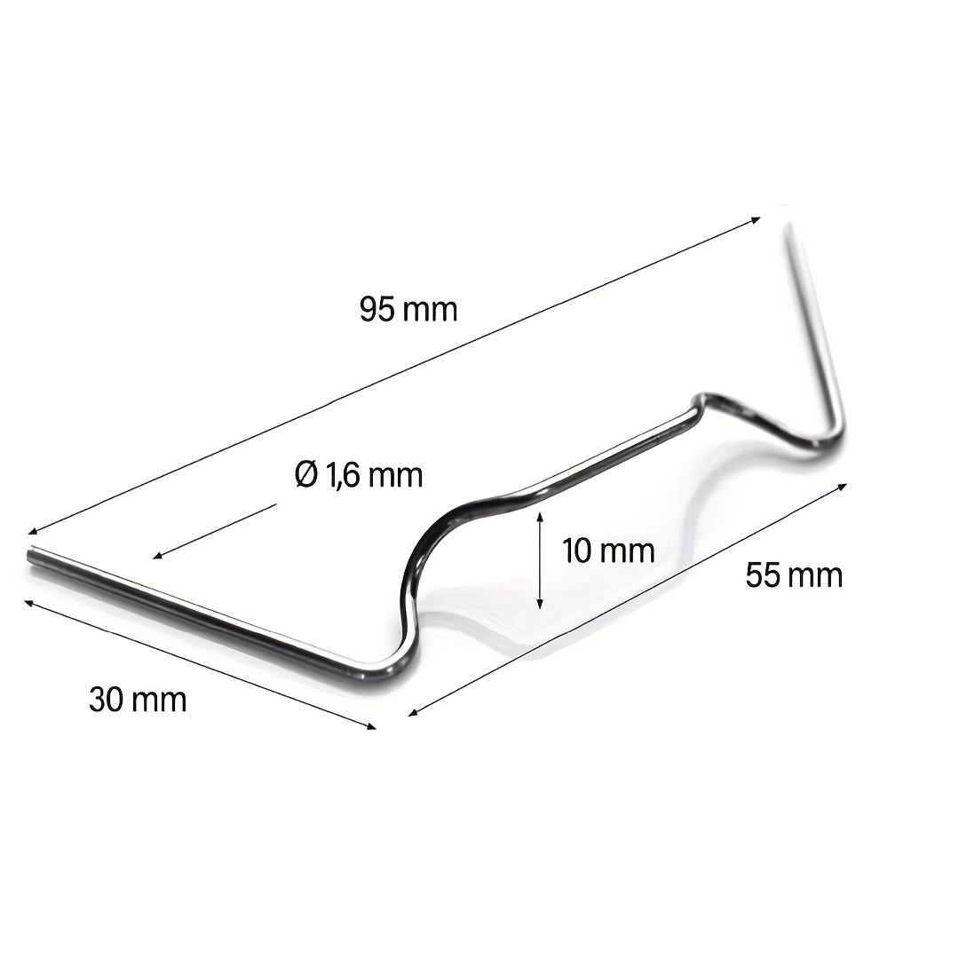 Image of 50pcs Of Stainless Steel W Clips, Greenhouse Spring Clips Made Of Stainless Steel 304, Garden Greenhouse Fixing Hooks, Additions For Supporting Plants And Securing Outdoor