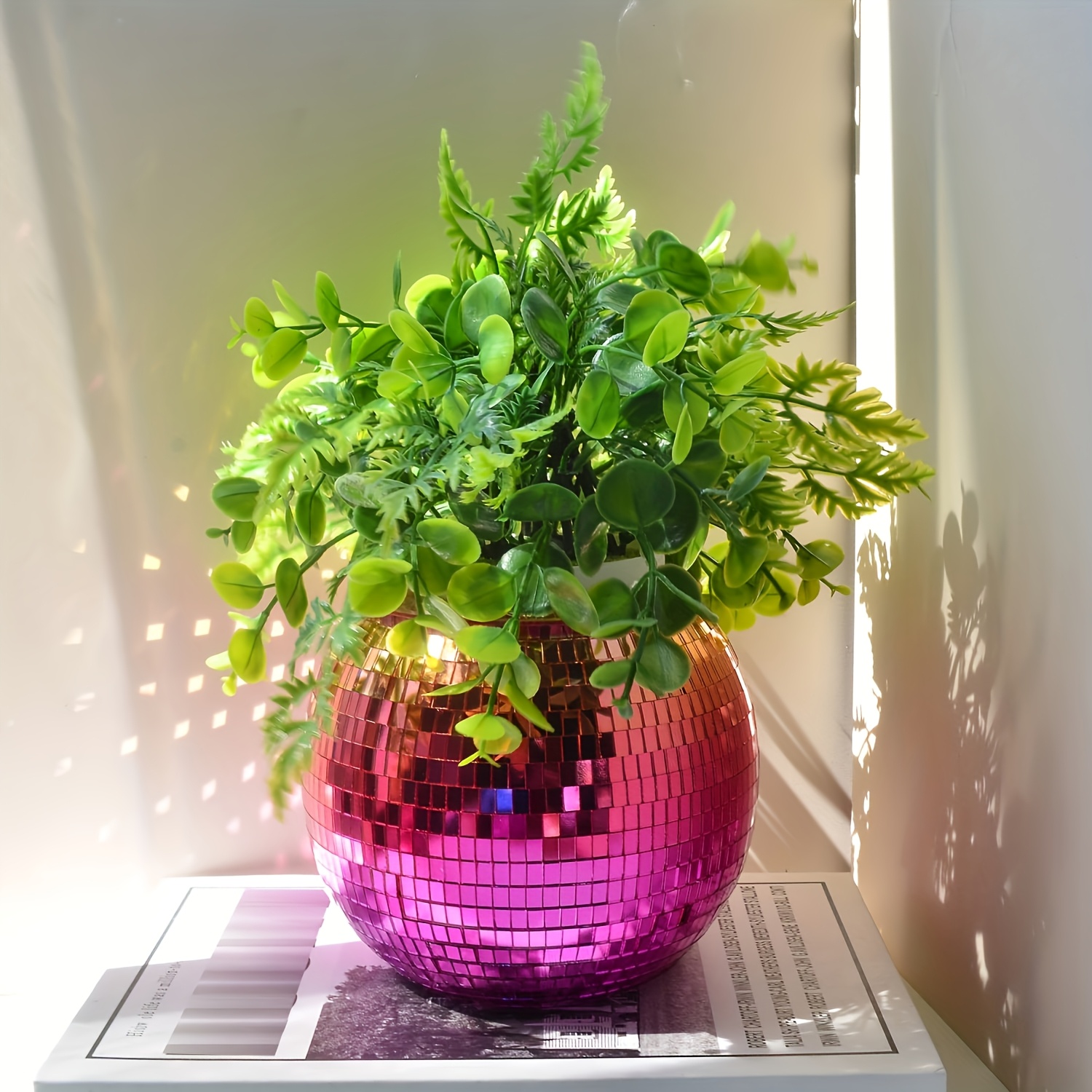Disco Mirror Reflective Storage Pot, Decorative Basin