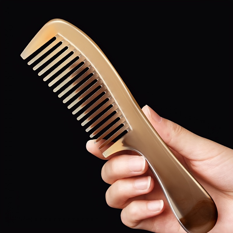 

1pc Peigne Anti-Statique, Grande Brosse à Larges pour Démêler les Cheveux Lisses, Manche en Résine, Poils en Plastique, Peigne de pour Type de Cheveux - Cadeau Idéal pour Noël & Halloween