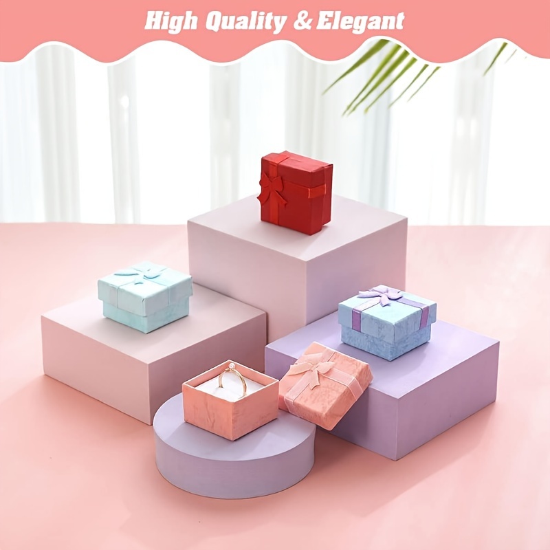 Assorted Color Small Hard Gift Box Set