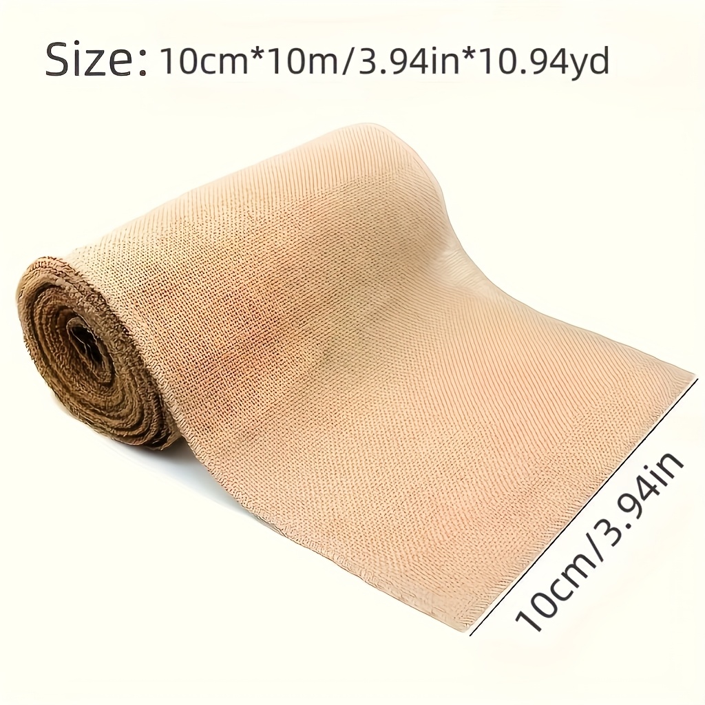 E-shop 10 cm breite x 10 m lange natürliche beige Jute-Rolle – für DIY-Bastelarbeiten, Weihnachtstischdecken Stuhlbezüge, Hochzeitsdekorationen,