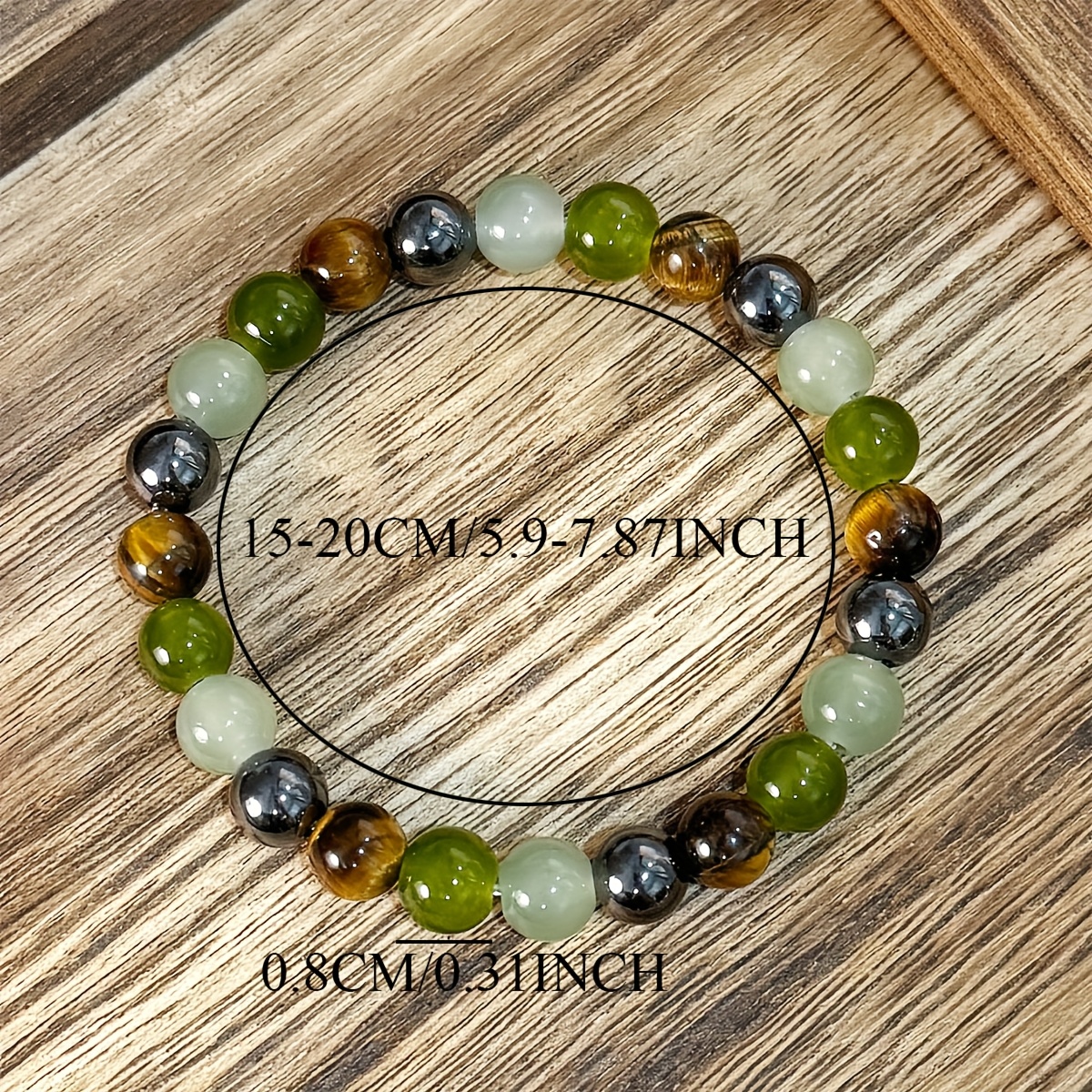 Boho Vintage Bracelet with August Birthstone & Accents
