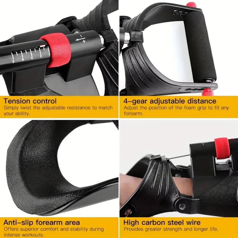 1 adjustable portable wrist strengthener tennis wrist trainer 8 strand arm exerciser for beginners without battery Product details 1