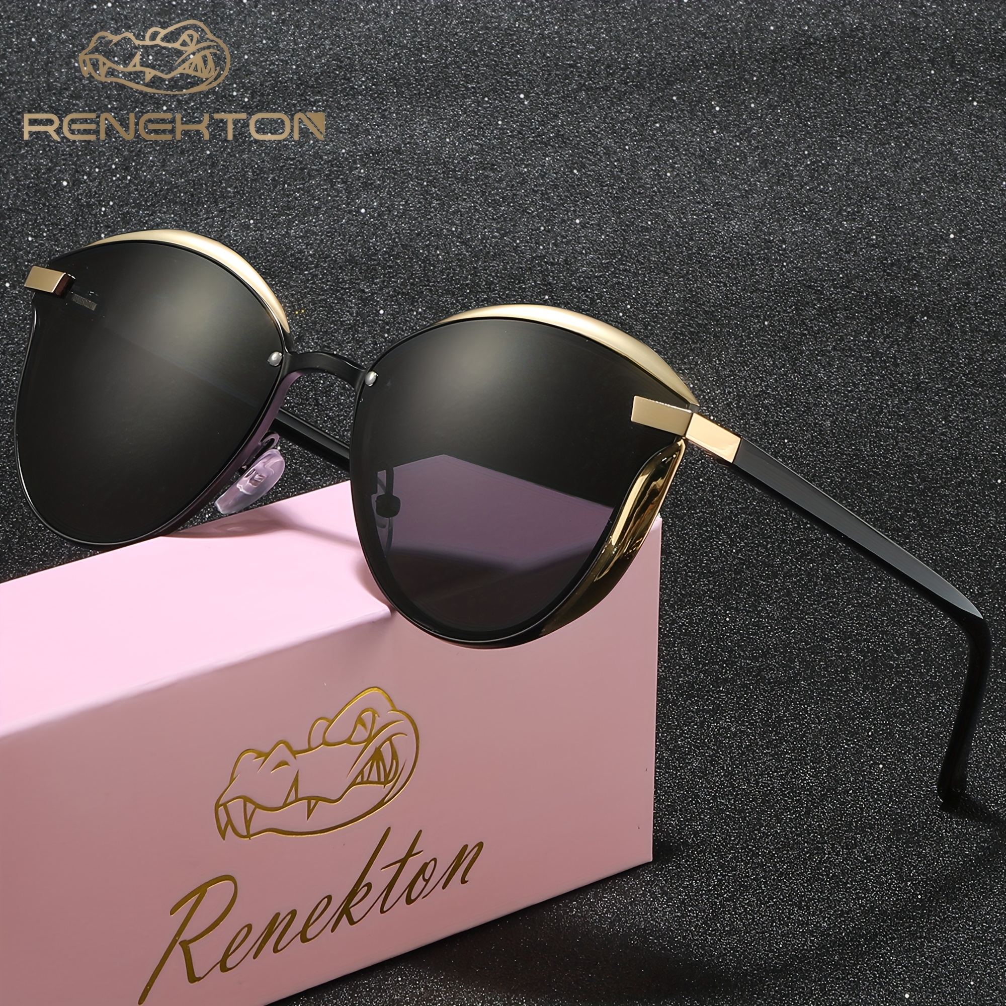 Image of Renekton Unisex Cat-eye Polarized Fashion Sunglasses Outdoor Party Travel Gathering Driver Driving Fishing Casual Fashion Photography Shades Counter Gift