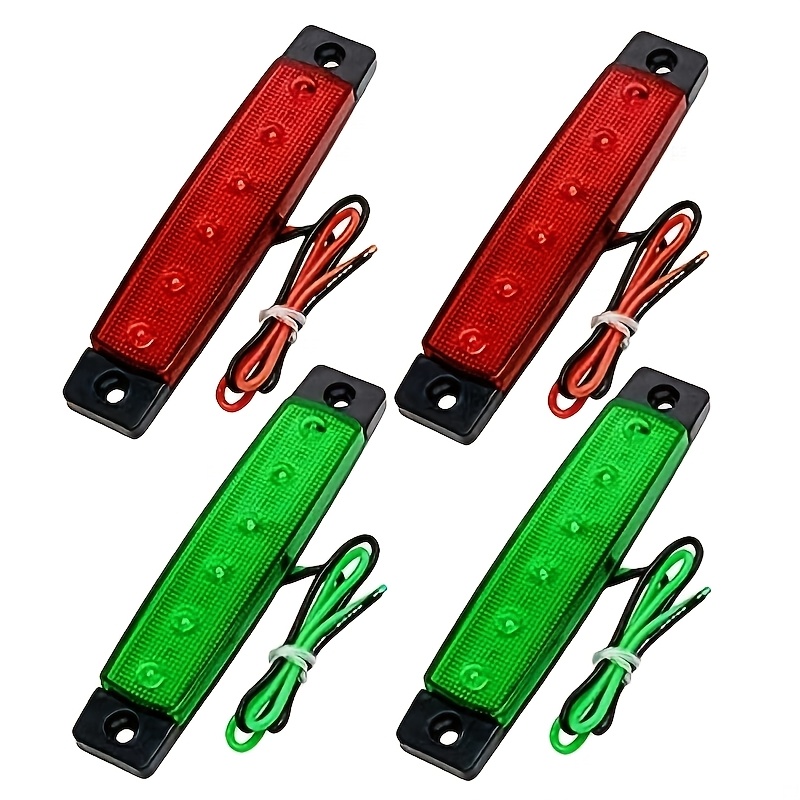 TEMU 4 Marine Navigation Lights, Boat Red And Lights, 12v Marine Led Light Bar, Lights, Without Battery
