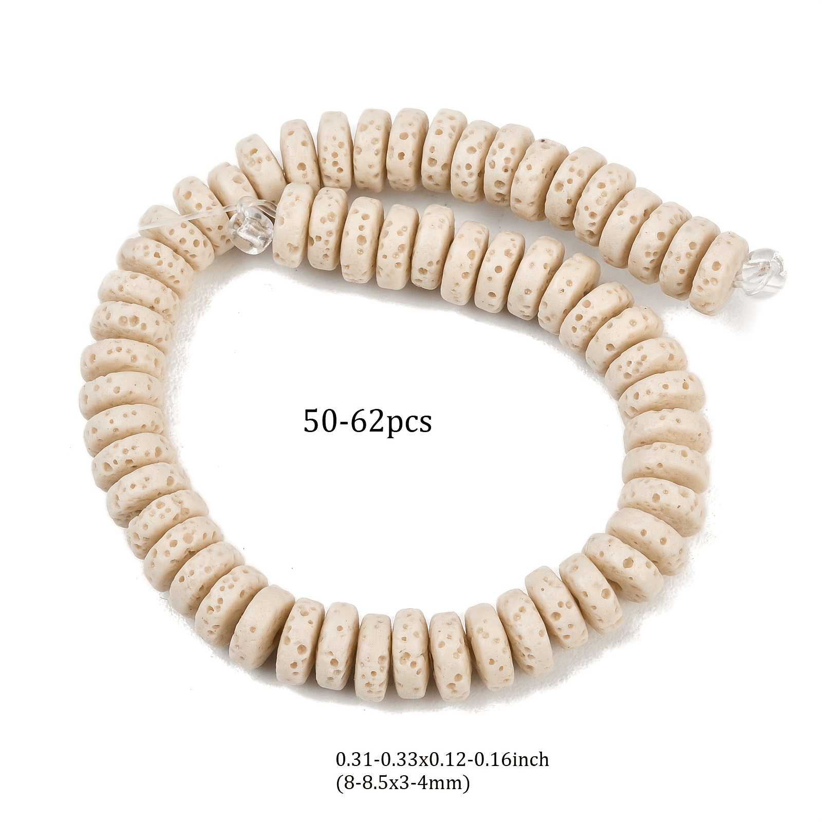 Random Natural Stone Flat Round Beads for Crafting
