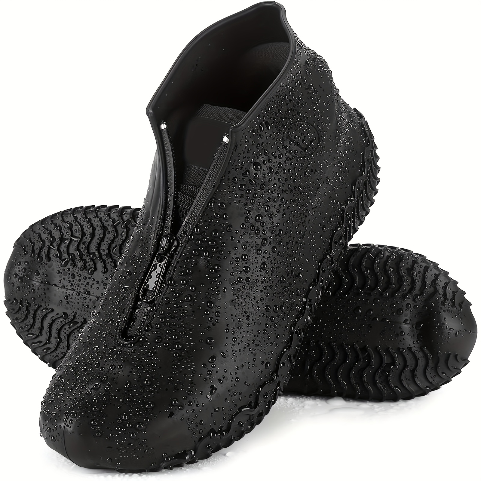 silicone waterproof shoe covers reusable zipper Temu New Zealand