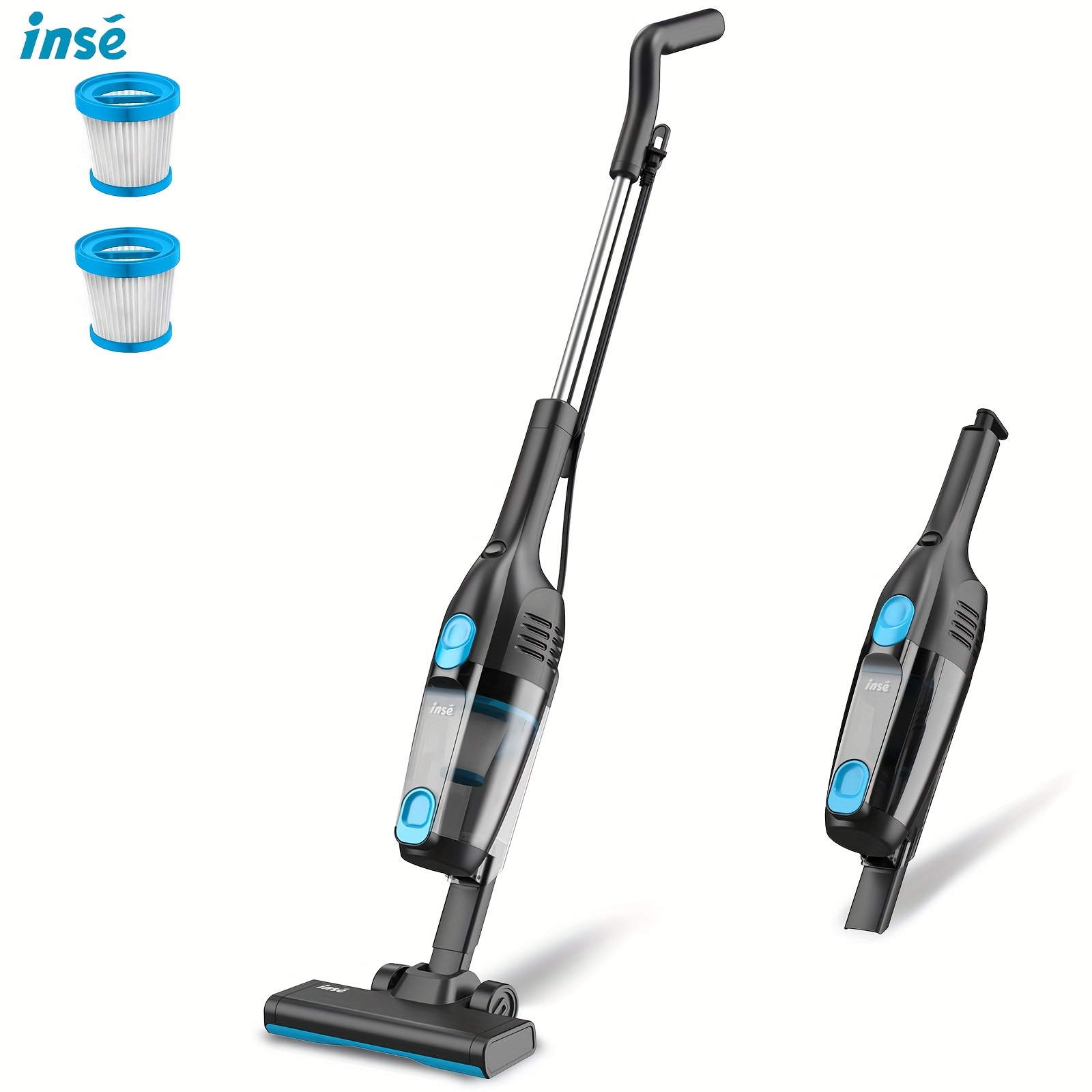 

Inse R6 Vacuum Cleaners For Home, 15kpa Powerful Suction, Motor Stick, 68 Oz Vacuum Cleaner, Ultra-lightweight Upright Vacuum With Handheld For House Hard Floor Carpet Pet Hair Car Cleaning