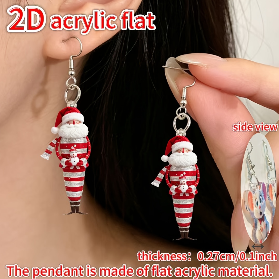 Fun 2026 Christmas Nutcracker Drop Earrings