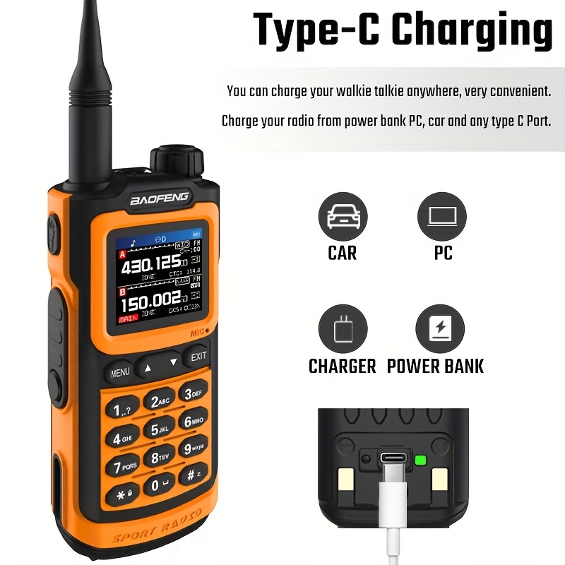 Portable Walkie Talkie Handheld Walkie Talkie With High Power 1000 ...