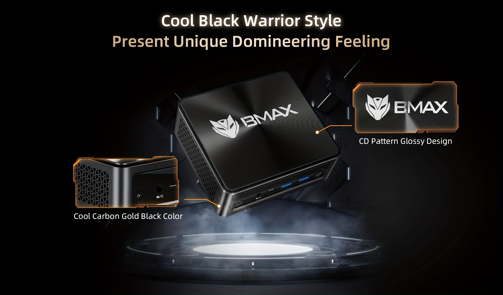 BMAX MINI PC met AMD Ryzen 7 5825U, AMD Radeon Graphics, 16GB DDR4 RAM, 512GB SSD, en Dual-Band Wifi 5.2, Ontworpen voor Gaming