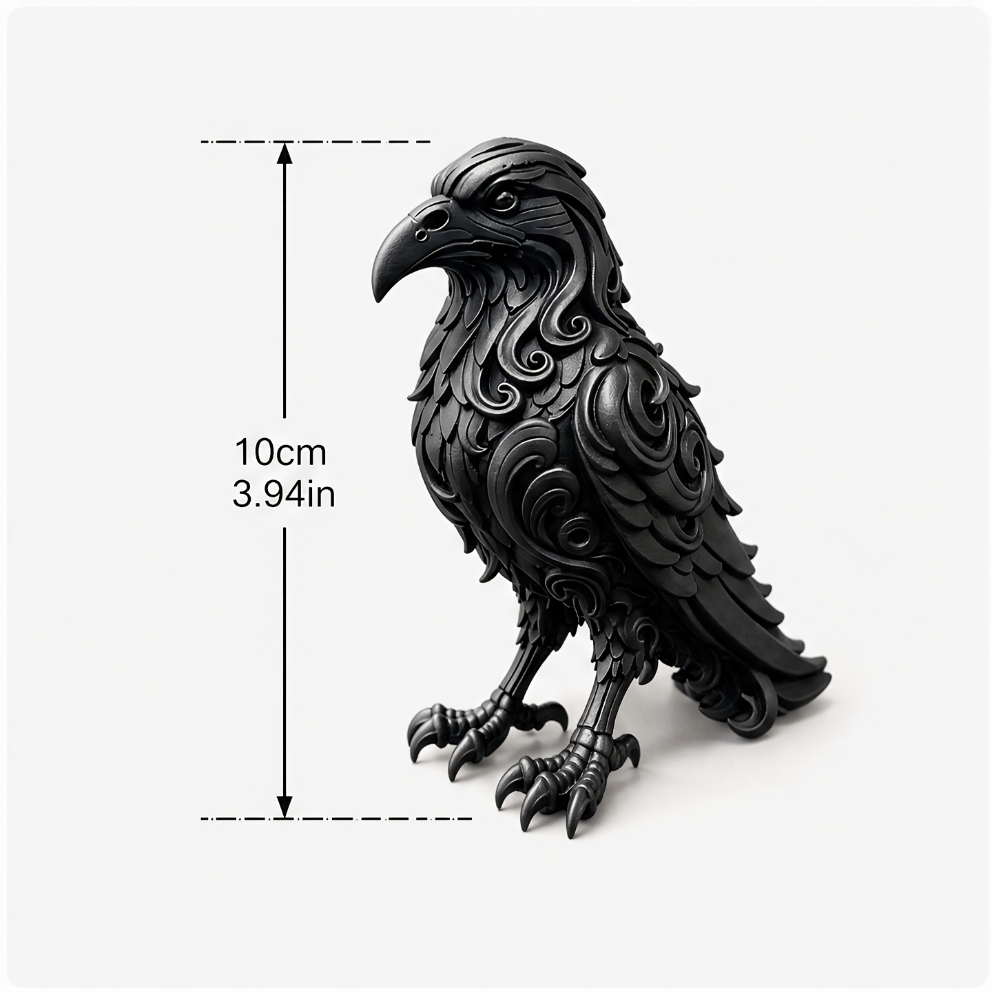 TEMU 1pc, Gothic-style Statue, A Mysterious And Dark-themed Desktop Sculpture, Suitable For Home, Living Room, And Halloween Room Decorations,
