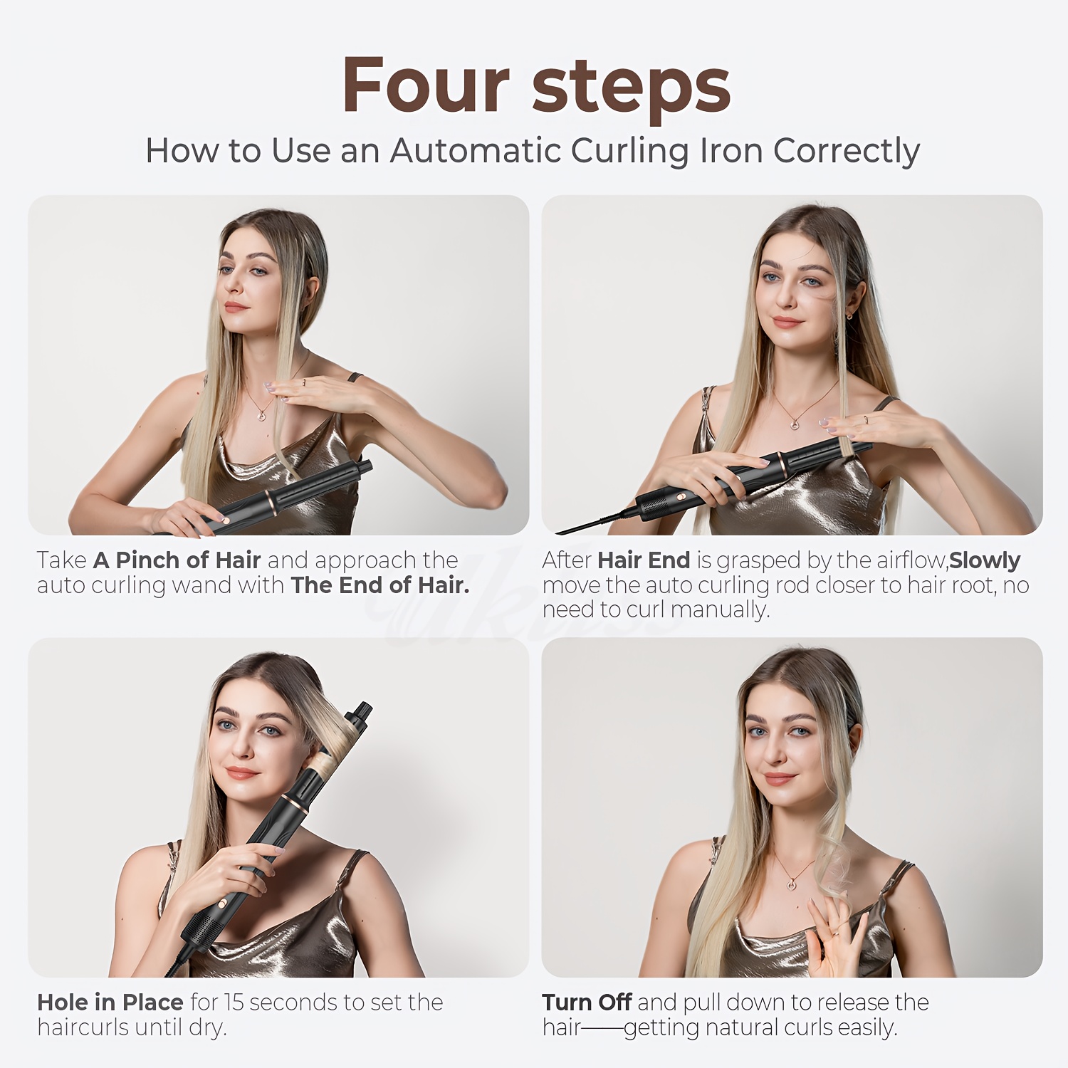 5-in-1 Professional Hair Styling Set by STYLEFI | Includes 1000W Hair Dryer, Curling Iron, Straightener, Round Brush, Diffuser | Low Noise, Quick Dry, 1.5-2.5M Power Cord, Compatible with 220V European Outlets, Multi-Functional Salon Tools for Styli