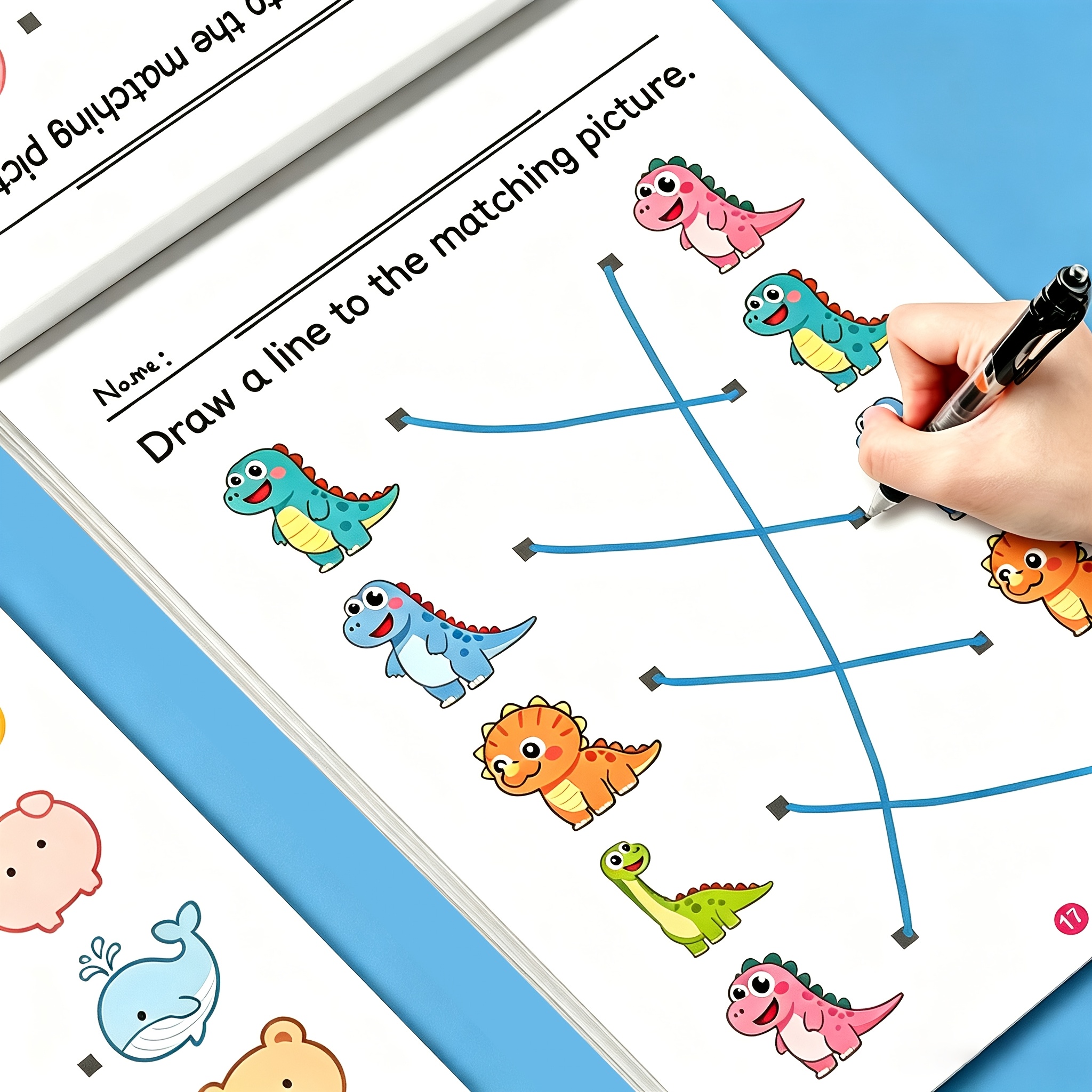 TEMU Cahier d'activités de concentration "Trouve les mêmes ", Fiches d'exercices de discrimination et d'appariement, Activité d'appariement et de